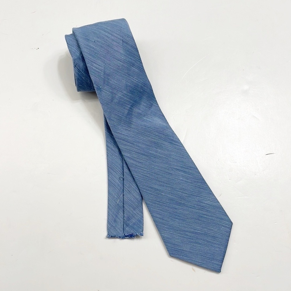 CK Calvin Klein blue narrow tie